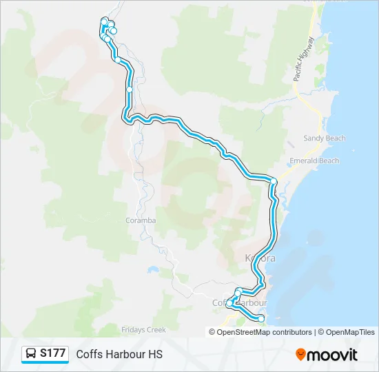 S177 Bus Line Map