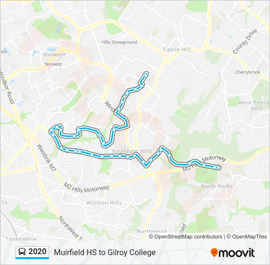 2020 Bus Line Map