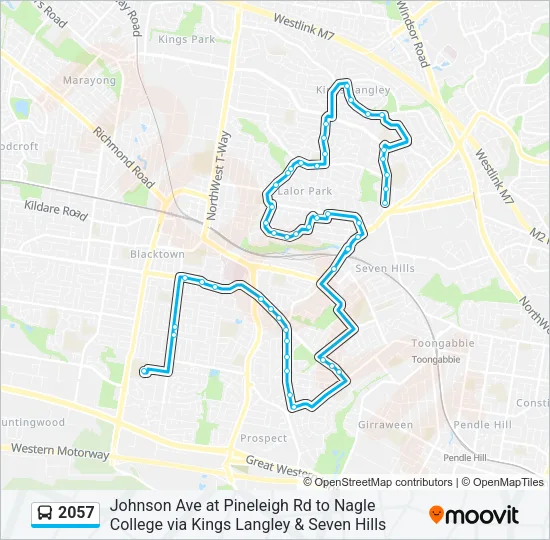 2057 Bus Line Map