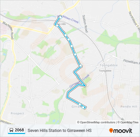 2068 bus Line Map