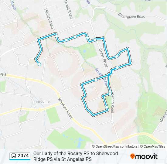 2074 Bus Line Map