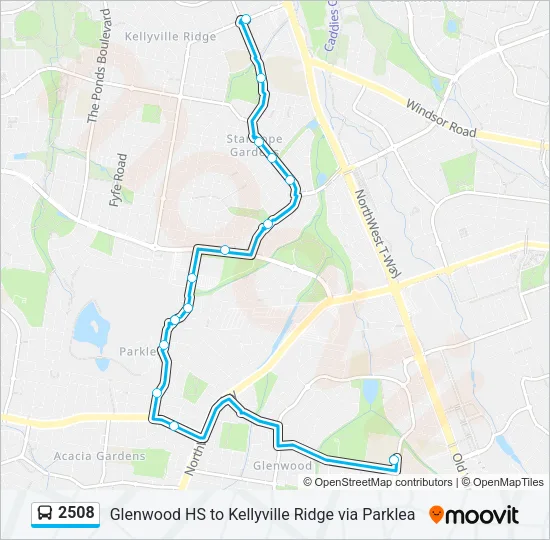 2508 Bus Line Map