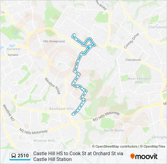 2510 Bus Line Map