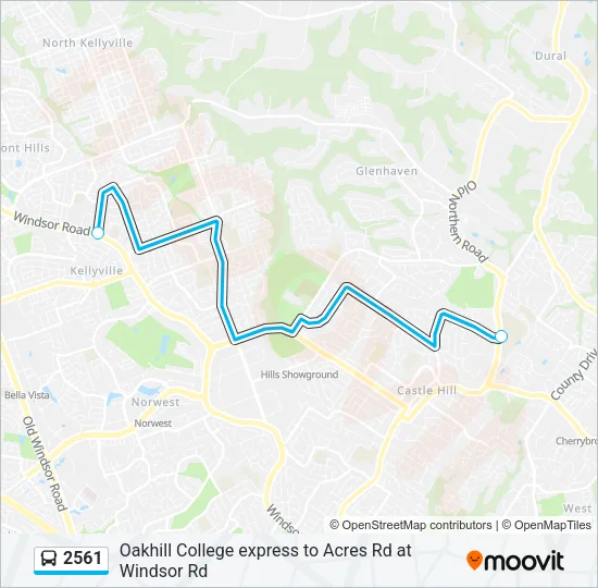 2561 Bus Line Map