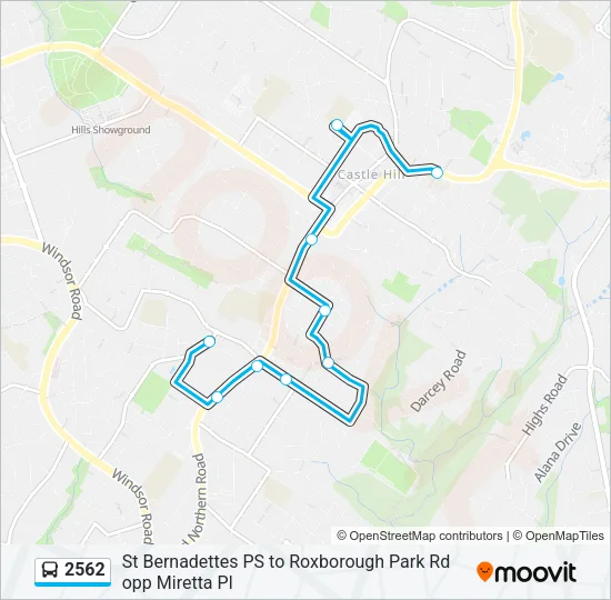 2562 Bus Line Map