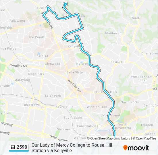 2590 Bus Line Map