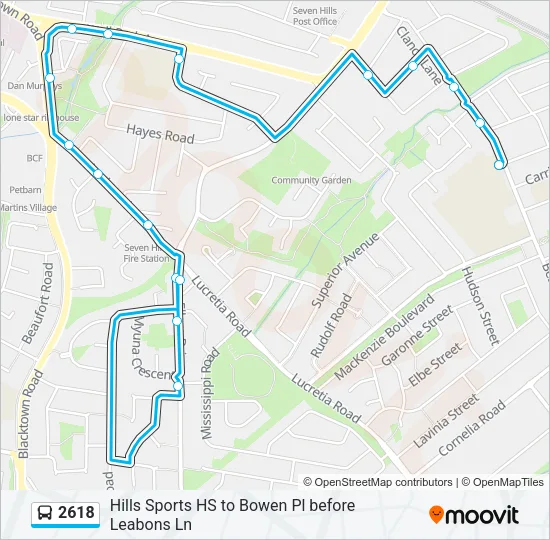 2618 Bus Line Map