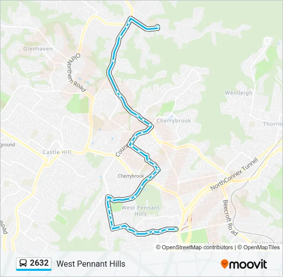 2632 Bus Line Map