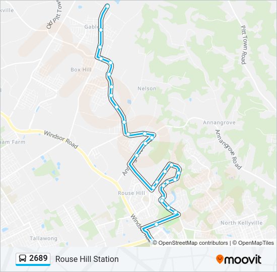 Mapa de 2689 de autobús