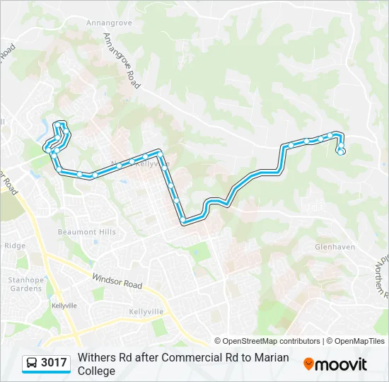 3017 Bus Line Map