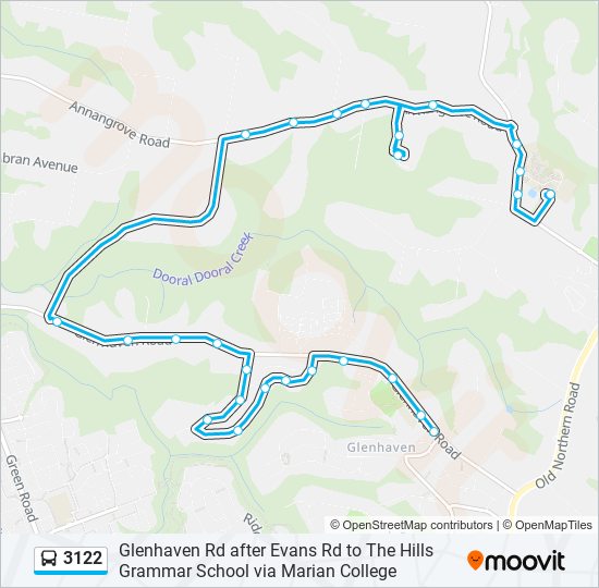 3122 bus Line Map