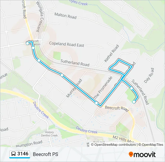 3146 Bus Line Map