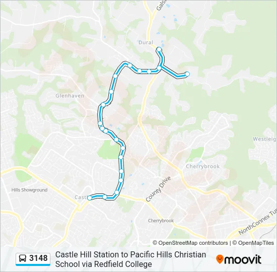 3148 Bus Line Map