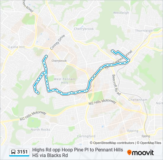 3151 bus Line Map