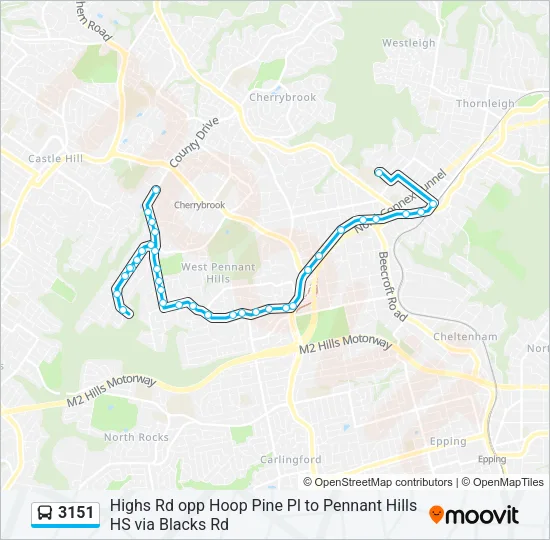 3151 Bus Line Map