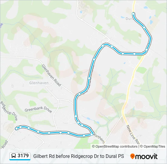 3179 Bus Line Map