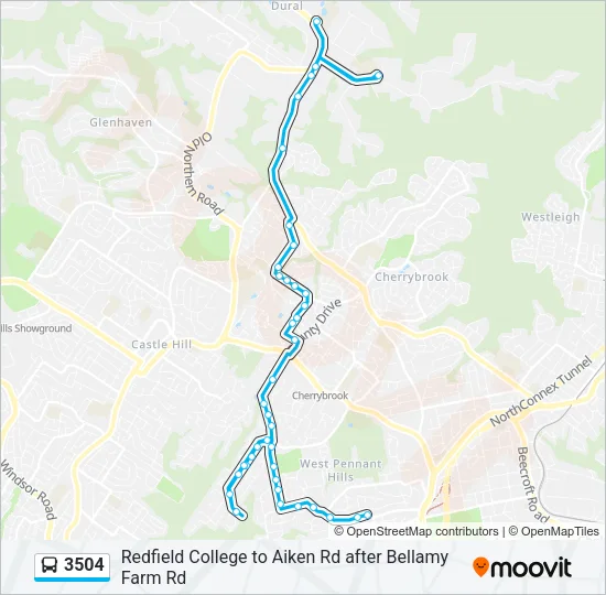 3504 Bus Line Map