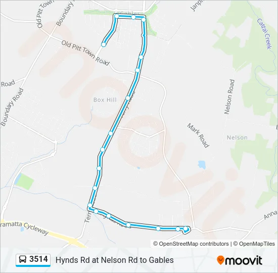 3514 Bus Line Map