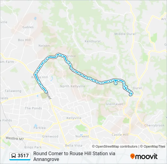 3517 Bus Line Map