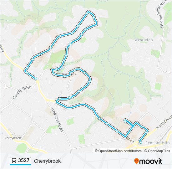 Mapa de 3527 de autobús