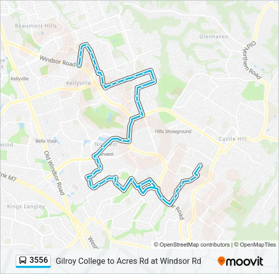 3556 Bus Line Map