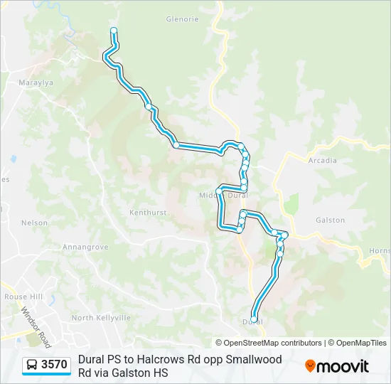 3570 Bus Line Map