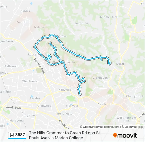 3587 Route: Schedules, Stops & Maps - Castle Hill Green Rd (Updated)