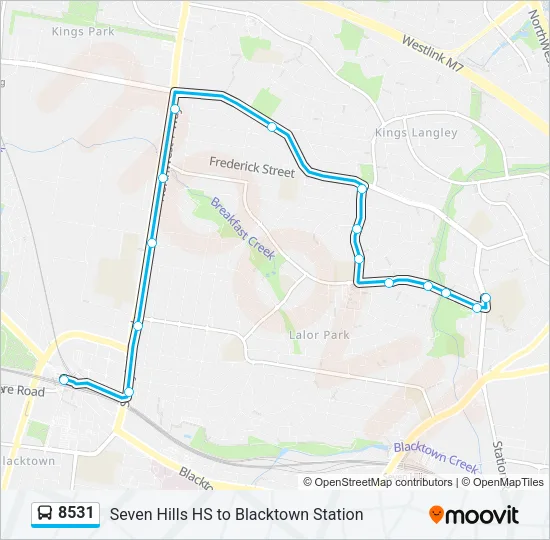 8531 Bus Line Map