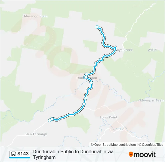 S143 Bus Line Map