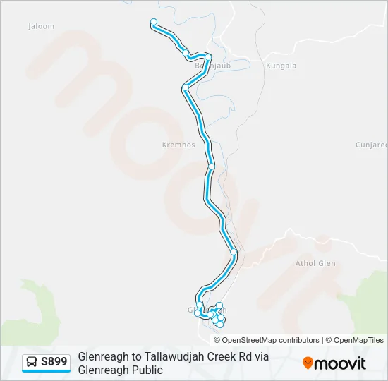 S899 Bus Line Map