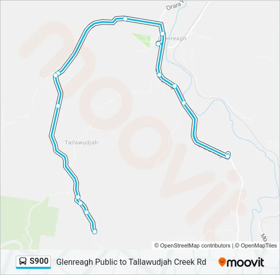 S900 Bus Line Map
