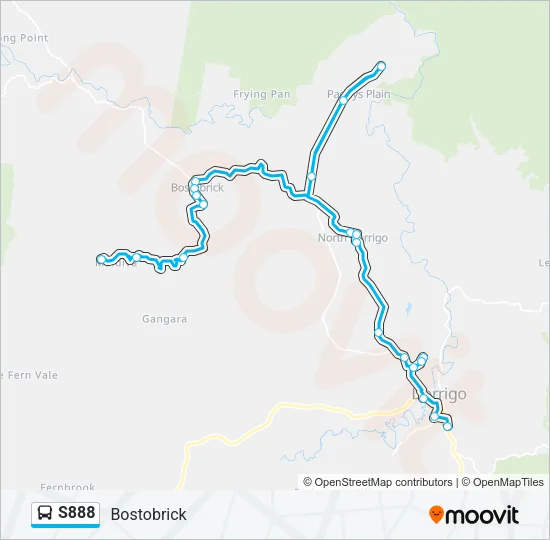 S888 Bus Line Map