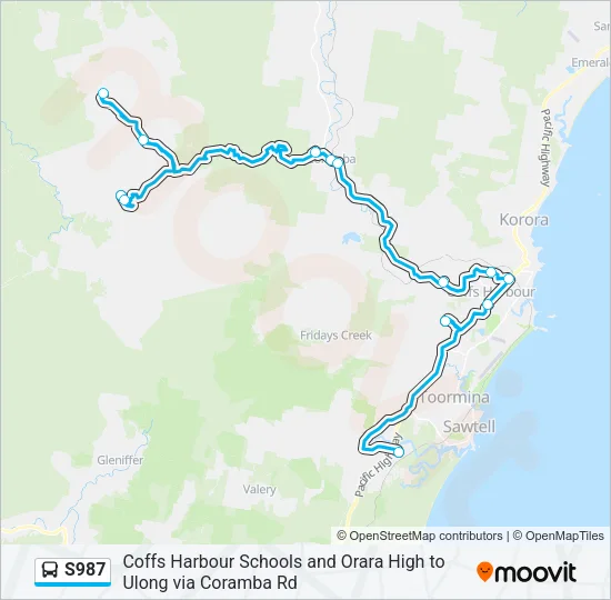 S987 Bus Line Map