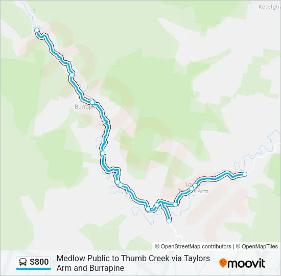 S800 Bus Line Map