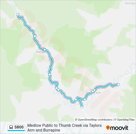S800 Bus Line Map