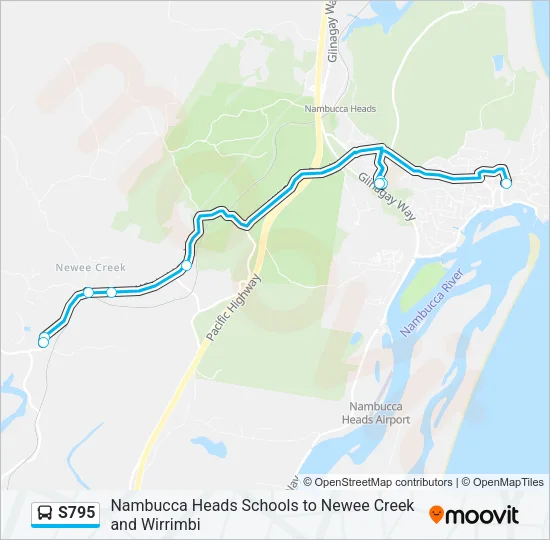 S795 Bus Line Map