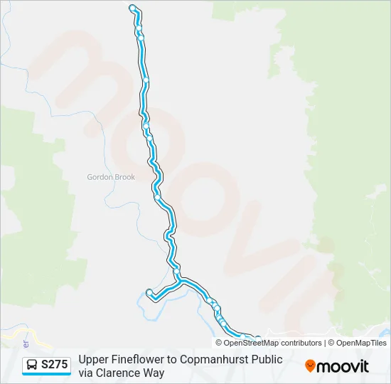 S275 Bus Line Map