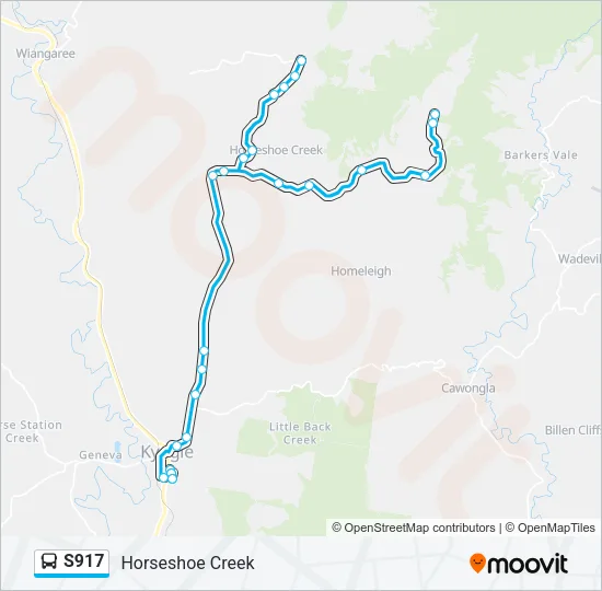 S917 Bus Line Map