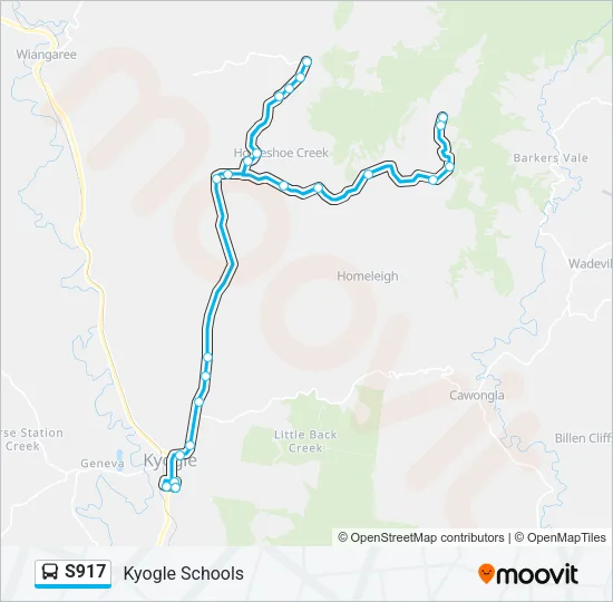 S917 Bus Line Map