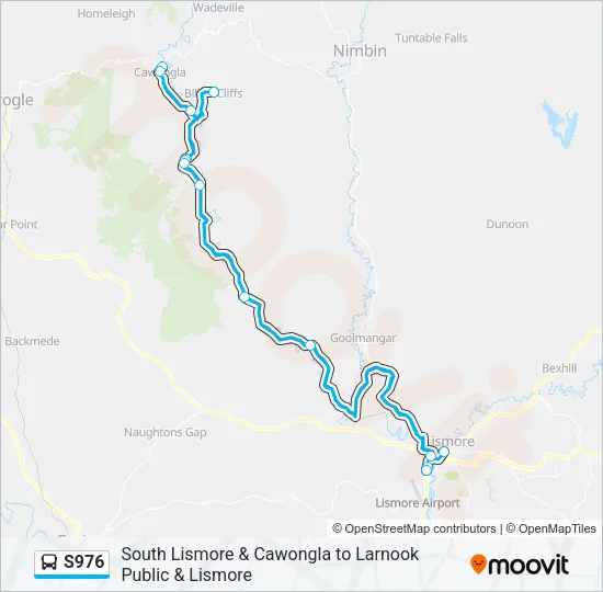 S976 Bus Line Map