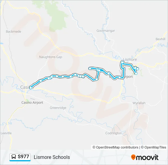 S977 Bus Line Map