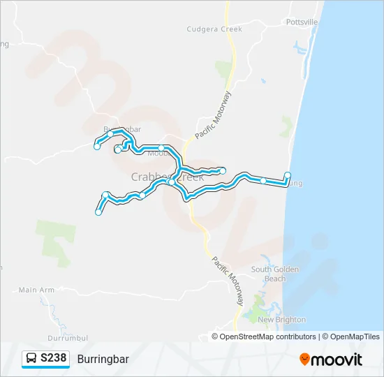 S238 Bus Line Map