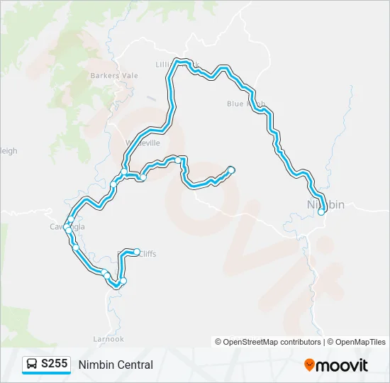 S255 Bus Line Map