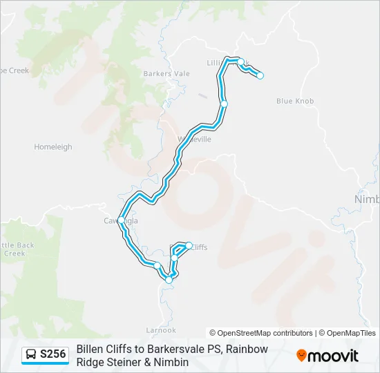 S256 Bus Line Map