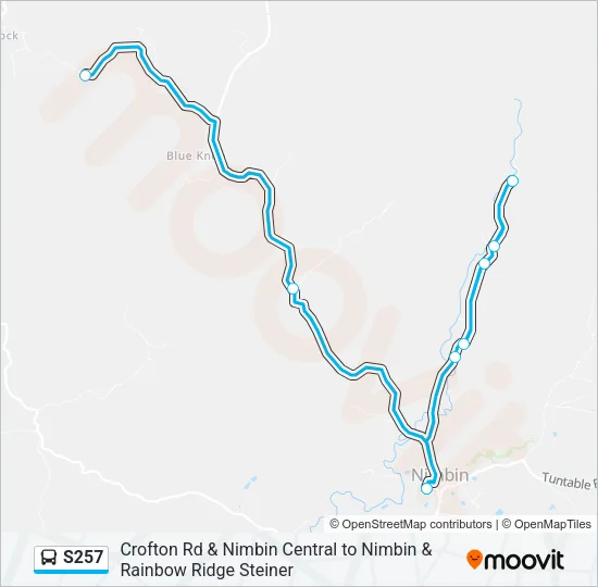 S257 Bus Line Map