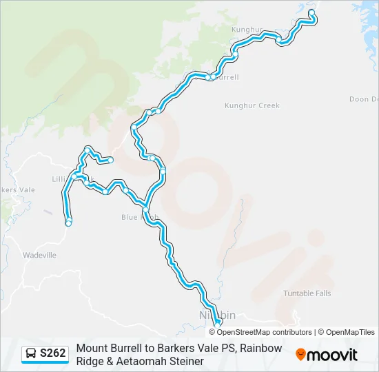 S262 Bus Line Map