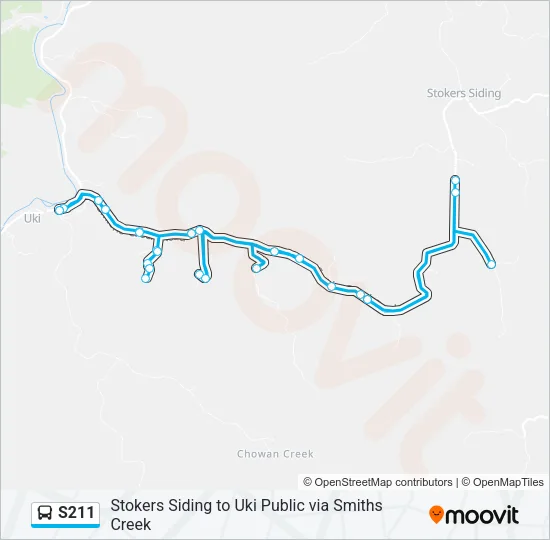 S211 Bus Line Map