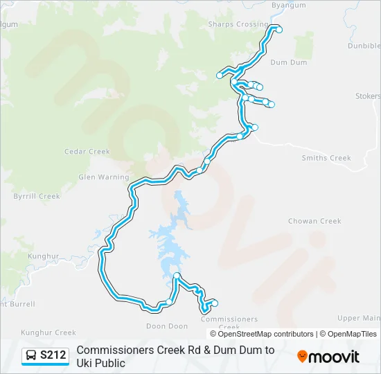 S212 Bus Line Map