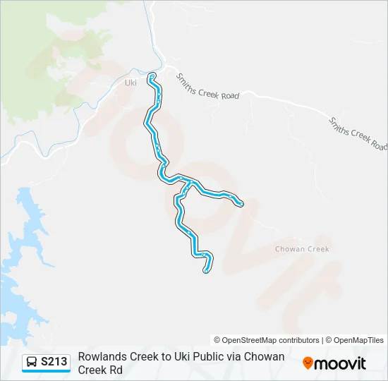 S213 Bus Line Map