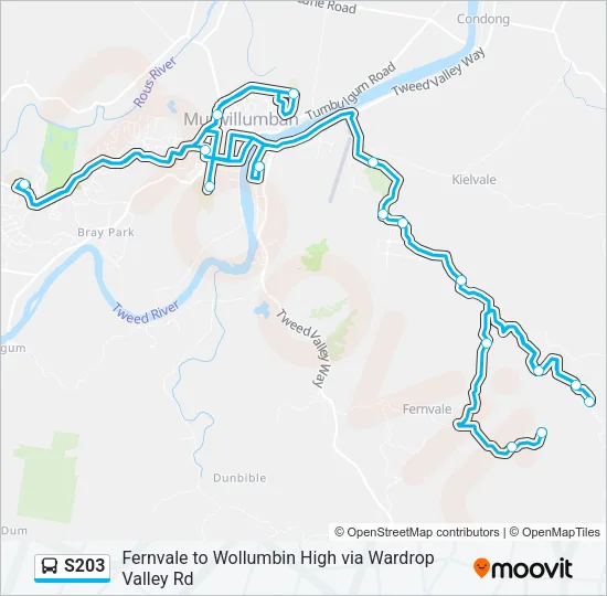 S203 Bus Line Map